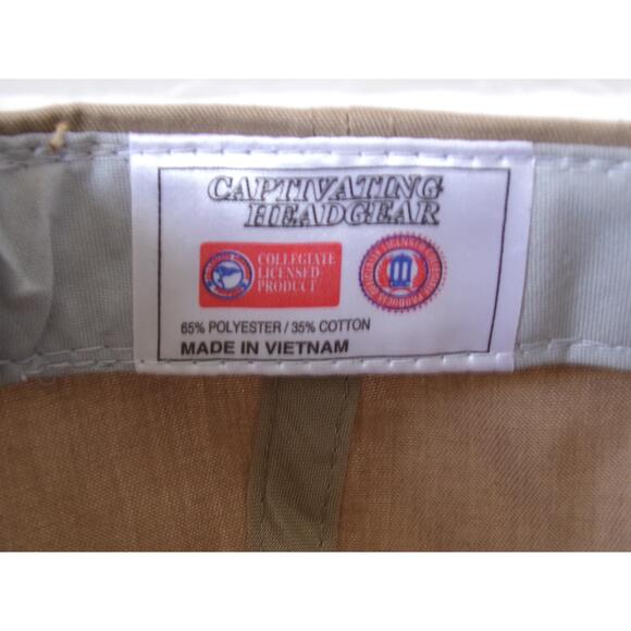 Captivating Headgear OU Sooners Tan/Beige Embroidered Logo Adjustable Cap - Picture 11 of 12